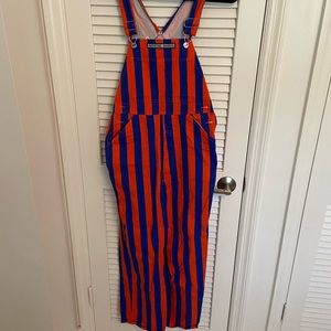 Gameday Bibs Orange and Blue Overalls